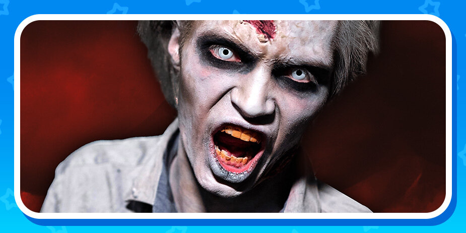 Lentilles de contact zombies d'Halloween