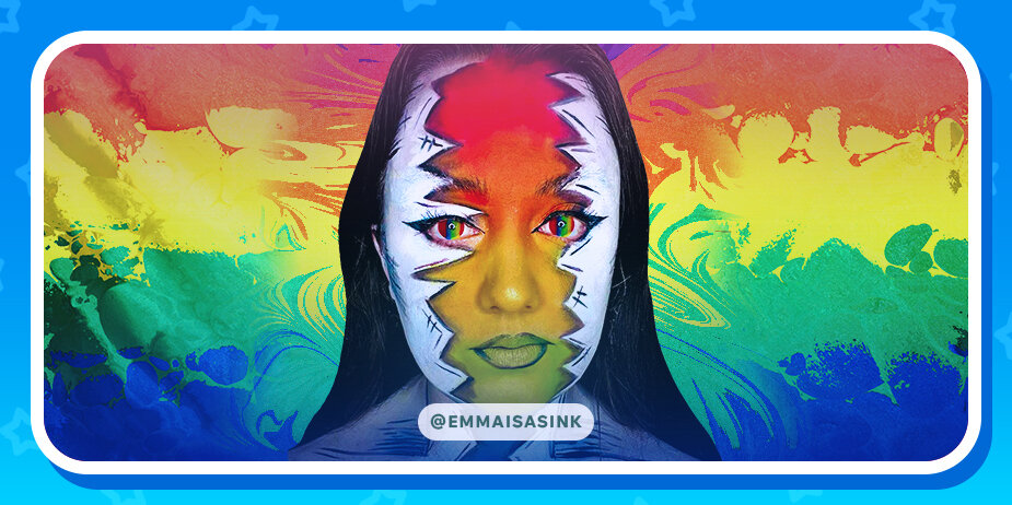 Wearing Your Rainbow Contact Lenses