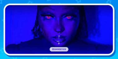 UV Contact Lenses At Halloween