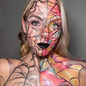 Two Tone Hazel & Multicoloured Cosplay | @leahcomptonn