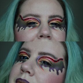 Black Mini Sclera Lenses | @rose_maille