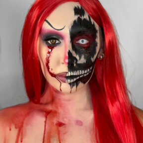 Werewolf Orange and Zombie White Lenses | @beckilouisemakeup