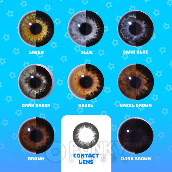 Circle Black Natural colored Lenses (90 Day) | Funky Lenses