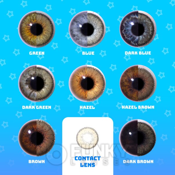 3 Tone Mint Natural Coloured Lenses | Monthly Contact Lenses