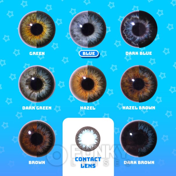 Circle Blue Contact Lenses | 30 Day Natural Contacts
