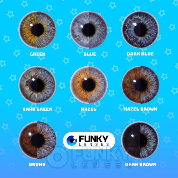 Kobaltblaue Cosplay Kontaktlinsen (Tageslinsen) | Funky Lenses