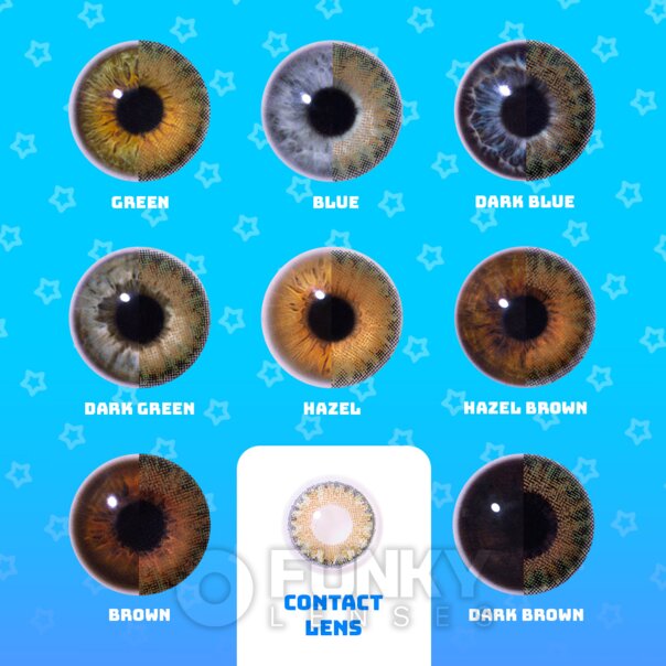 Reine haselnussbraune naturfarbene Linsen | Monatskontaktlinsen