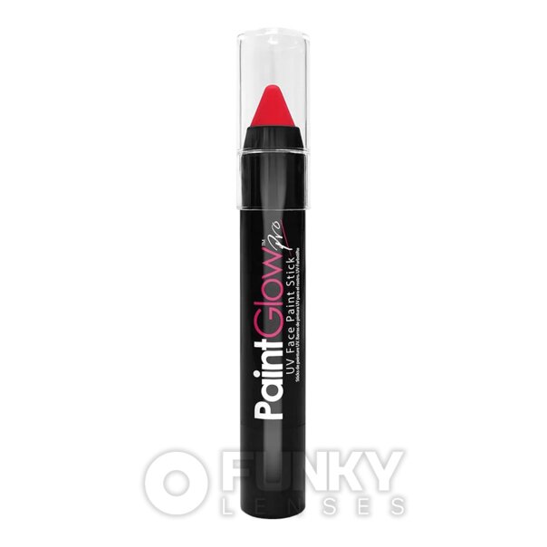 Paintglow UV Red Paint Stick (3.5g) | Cosplay Makeup & Halloween Accessories