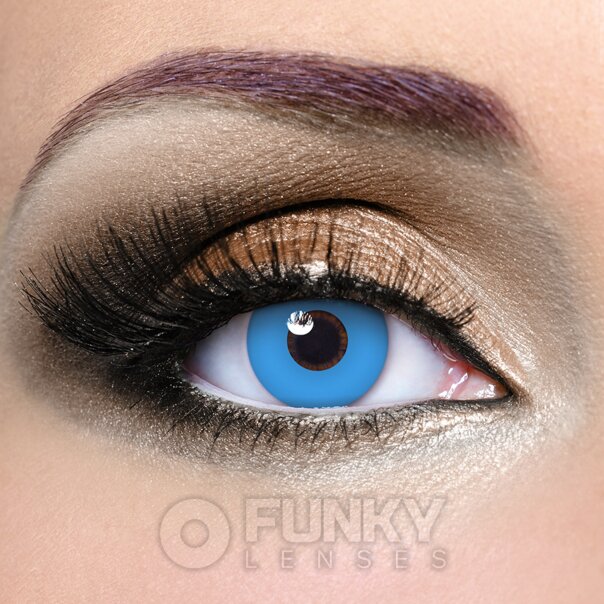 Super Sky Blue Contact Lenses | Daily Costume Contacts