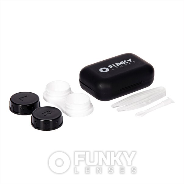 Funky Lenses Travel Lens Case Kit Black | Lens Travel Cases