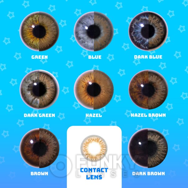 Hazel Gemstone Colored Lenses | Monthly Contact Lenses