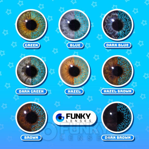 Blue 1 Tone Coloured Lenses | Monthly Contact Lenses