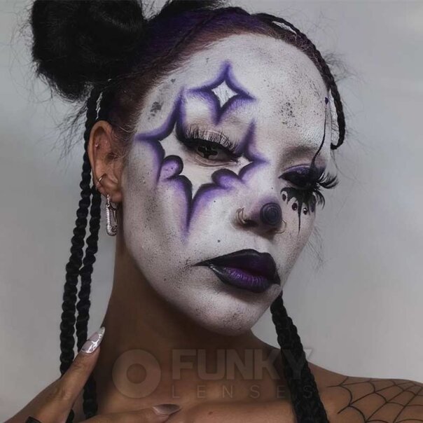 Cross Black Cosplay Colored Lenses | Monthly Contact Lenses