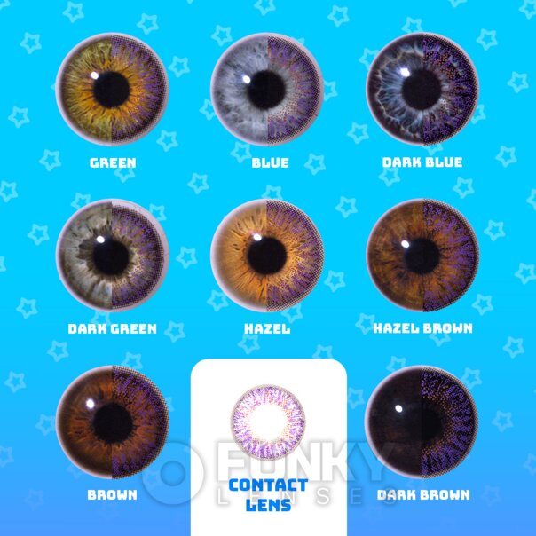 Purple Blend Natural colored Lenses | Monthly Contact Lenses