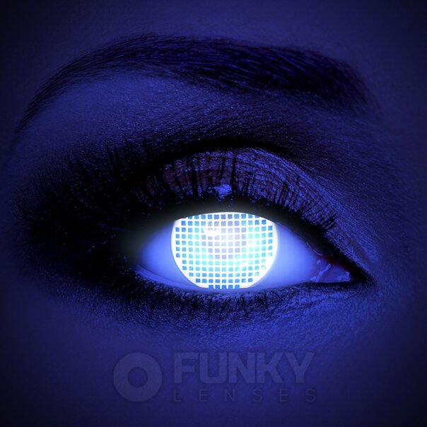 Glow UV Red Screen Colored Lenses | Monthly Contact Lenses