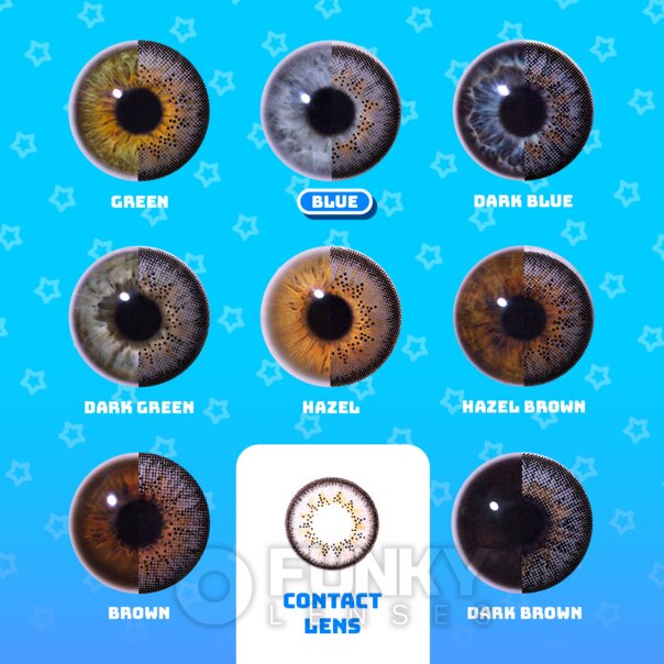 Lentilles de couleur naturelle gris platine tricolores (90 jours) | Lentilles fantaisie