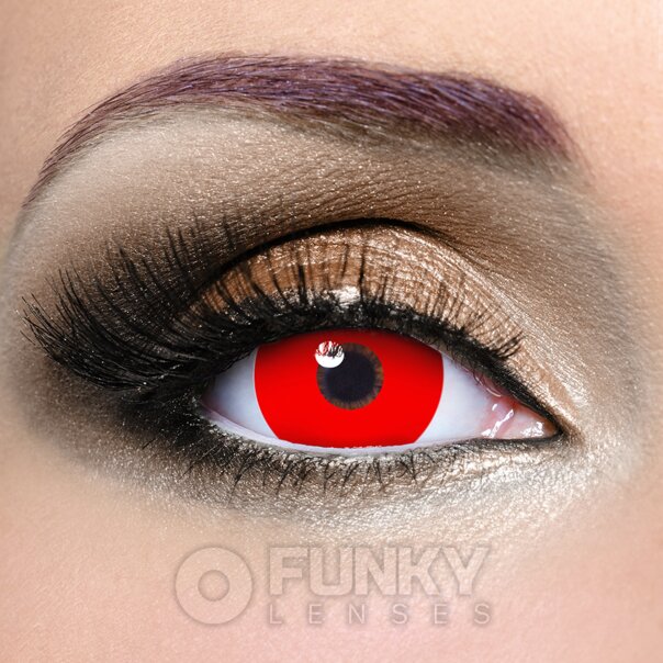 Mini Sclera Red Cosplay Farbige Linsen (Tageslinsen)