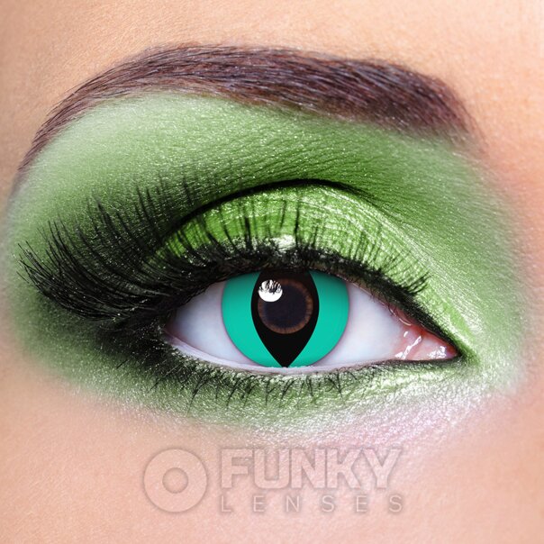 Aqua Cat Coloured Lenses | Monthly Contact Lenses