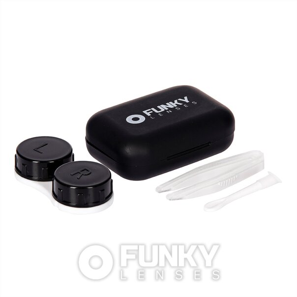 Funky Lenses Travel Lens Case Kit Black | Lens Travel Cases