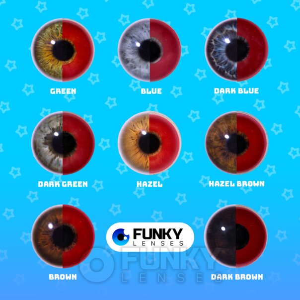 UV Red Cosplay colored Lenses | Daily Contact Lenses