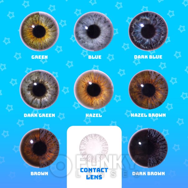 One Tone gray Natural colored Lenses (90 Day) | Funky Lenses