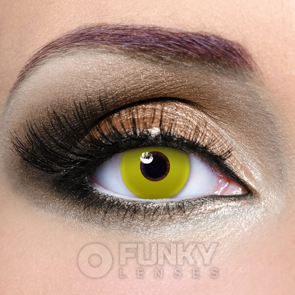 UV Yellow Contact Lenses | Daily Costume Contacts