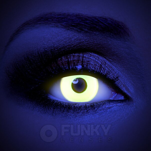 UV Yellow Contact Lenses | Daily Costume Contacts