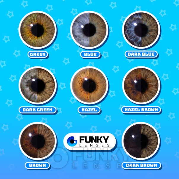 Lentes de contacto de color ámbar para cosplay (diarias) | Lentes divertidas