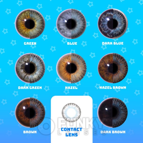 Lentes de contacto Fusion Azul Gris Natural | Lentes de contacto mensuales