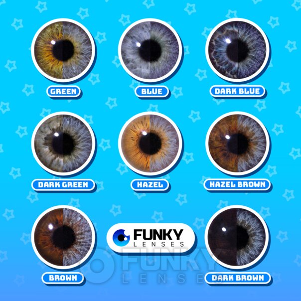Cobalt Cosplay Contact Lenses (Daily) | Funky Lenses