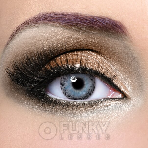 Lentilles de couleur naturelle Fusion Bleu Gris | Lentilles de contact mensuelles