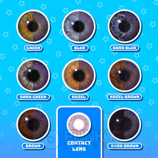 Angelic Blue Contact Lenses | 90 Day Costume Contacts