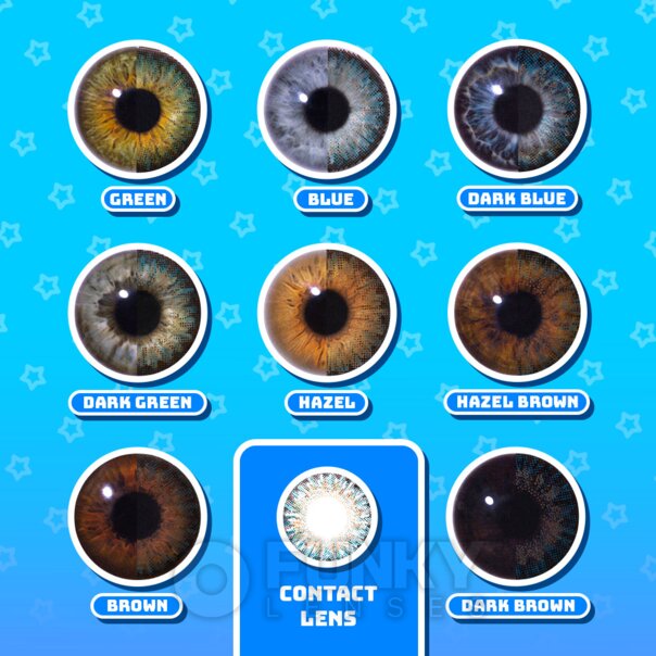 Two Tone Turquoise Blue Contact Lenses | Daily Natural Contacts