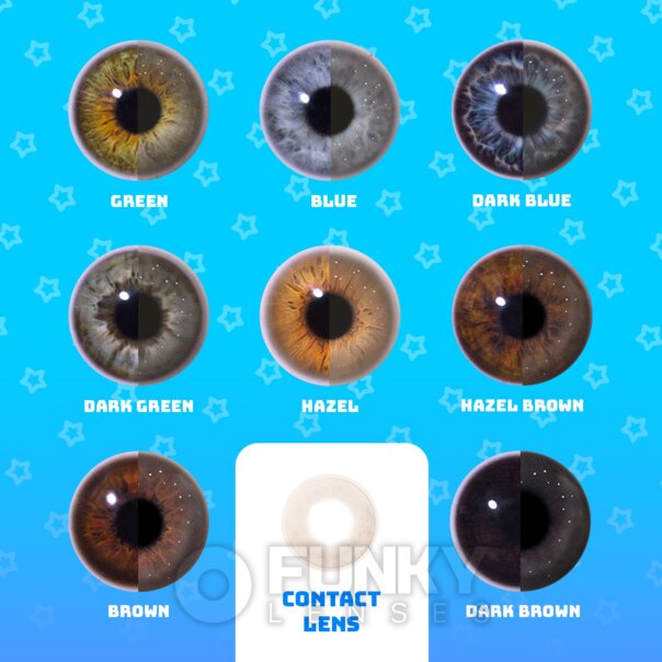 Farbige Quarz-Juwel-Linsen | Monatskontaktlinsen