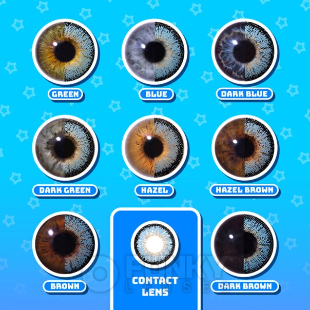 Elven Blue Contact Lenses | Daily Costume Contacts