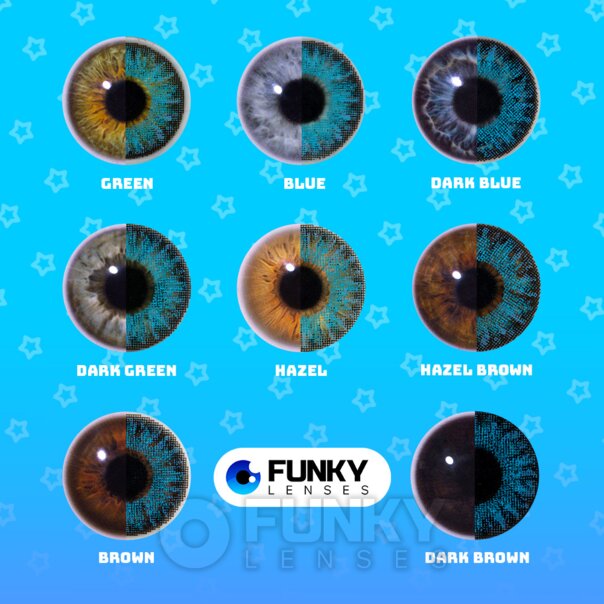 Lentilles de contact Lapis Blue pour cosplay (journalières) | Lentilles originales