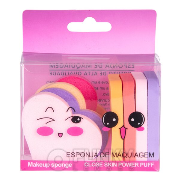 Heart & Square Makeup Sponges (Multi-Pack) | Cosplay Makeup & Halloween Accessories