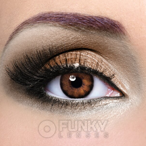 Big Eye Sexy Brown Coloured Lenses | Monthly Contact Lenses
