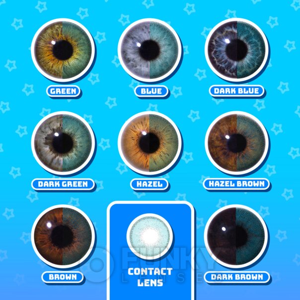 Cold As Ice Blue Natural Colored Lenses | Daily Contact Lenses