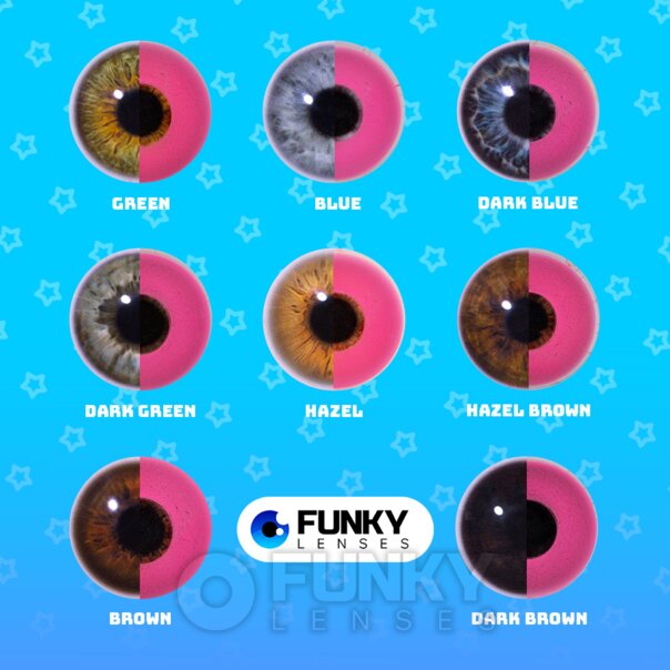 UV Pink Contact Lenses | Daily Costume Contacts