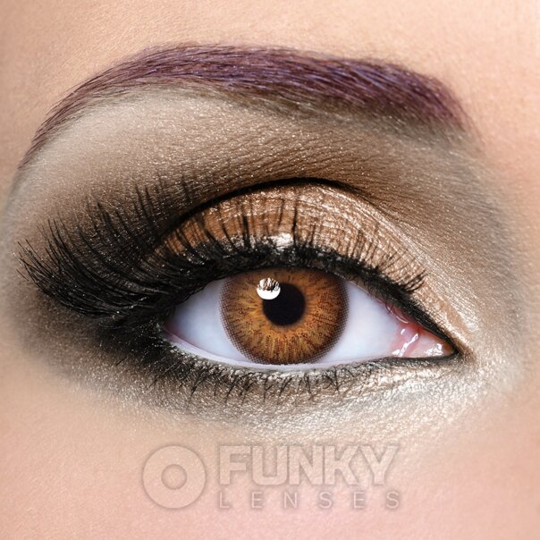 Mélange de lentilles de couleur naturelles noisette | Lentilles de contact quotidiennes