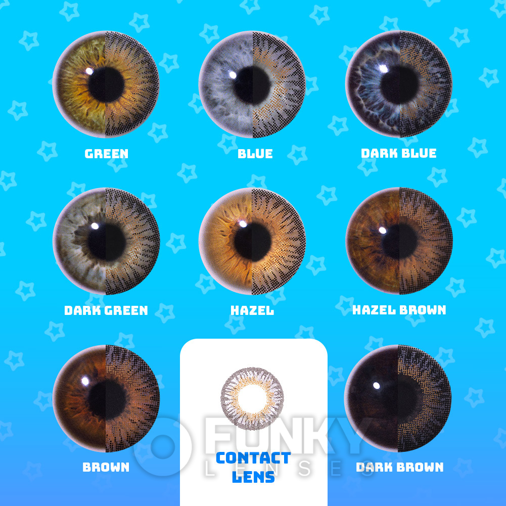 Lens Color Example 3 Tone Violet colored Lenses | Monthly Contact Lenses