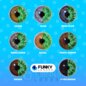 Lentilles de contact vertes UV Glow Cosplay (journalières) | Funky Lenses