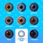 Lenti colorate naturali Tri Tone Blue Rain (90 giorni) | Funky Lenses