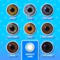 Two Tone Dusky Blue Contact Lenses | Daily Natural Contacts