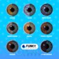 Lentilles de contact cosplay gris lunaire (journalières) | Funky Lenses