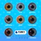 Lentilles de contact Ocean Blue Cosplay (Journalières) | Lentilles Funky