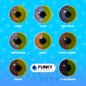White UV I-Glow Cosplay Contact Lenses | Daily Costume Colored Lenses