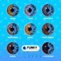UV Glow Cosplay Blue Contact Lenses (Daily) | Funky Lenses