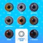Tri Tone Sky Blue Natural Coloured Lenses (90 Day) | Funky Lenses